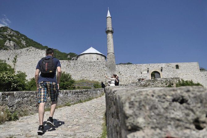 CENTRAL BOSNIA | A medieval tour (Jajce + Travnik + Pliva lakes) - Jajce Fortress: royal-era portals and the view from 470 meters