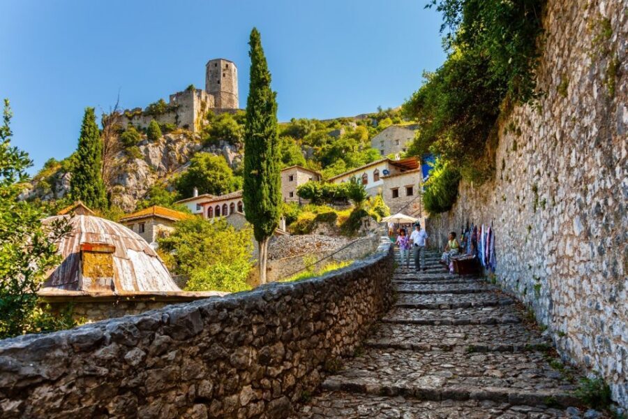 From Dubrovnik: Mostar & Kravice Waterfalls Private Tour - Mostar’s Ottoman-Influenced Streets: Minarets, Bazaars, and Wooden Balconies