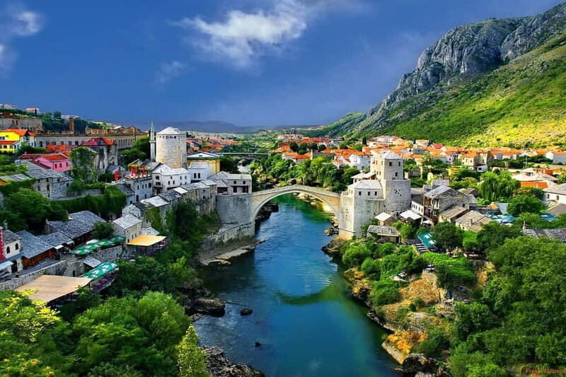 From Dubrovni:Mostar, Kravica Waterfalls, and Kajtaz Tour - Scenic Bus Drive to Neum and Onward to Mostar