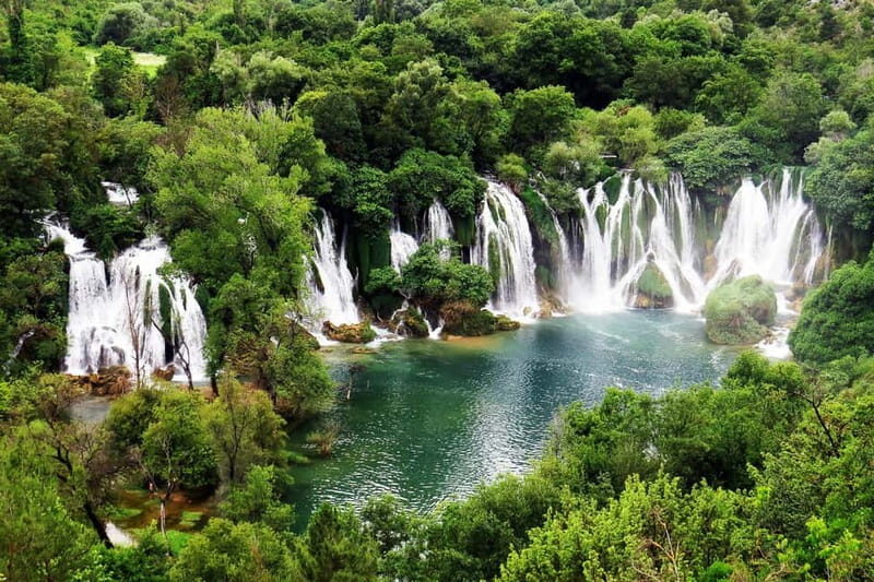 From Dubrovni:Mostar, Kravica Waterfalls, and Kajtaz Tour - Hotel Pickup in Dubrovnik and the Border Rhythm