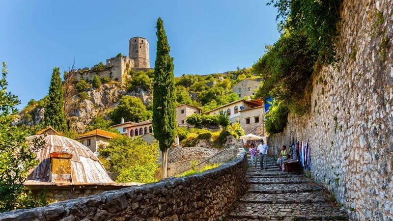 From Mostar: Herzegovina Full-Day Tour - Blagaj and Vrelo Bune: Ottoman Sufi architecture at a cliffside spring