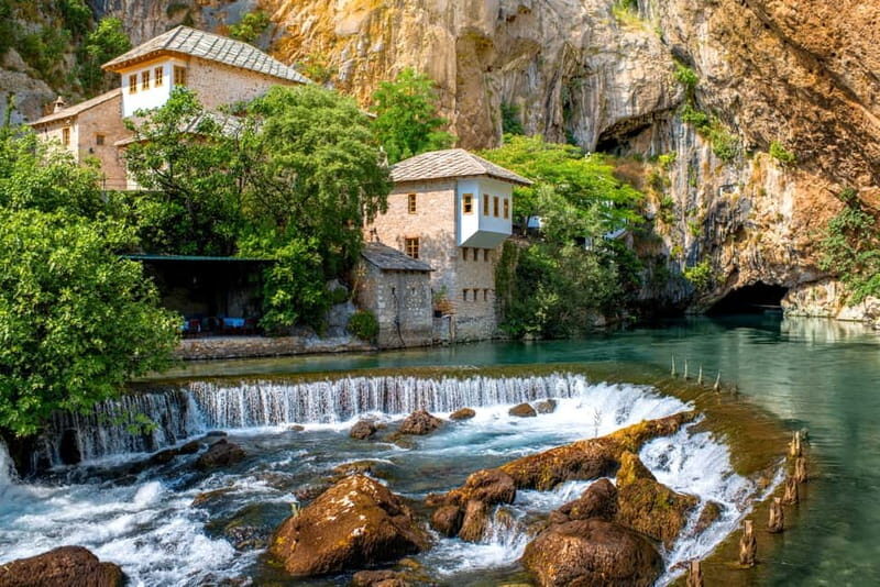 From Mostar: Kravice Waterfalls, Blagaj, & Počitelj - Bunski Kanali: where Neretva and Buna carve a narrow canal