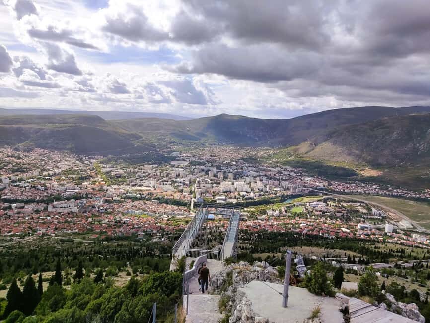 From Mostar: Kravice Waterfalls, Pocitelj & Blagaj Day Trip - Fortica Hill Skywalk: panoramic Mostar and the 1000m zip option