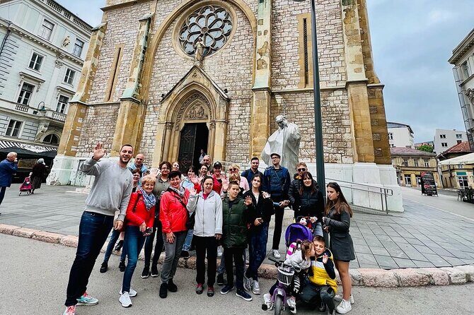 PROFESSIONAL SARAJEVO WALKING TOUR - With guide who guided STING! - Sarajevo City Hall, Inat Kuca, and the fortress-and-views mindset