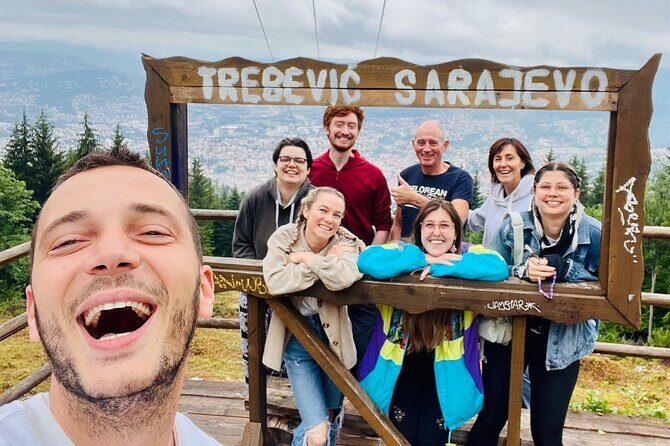 PROFESSIONAL SARAJEVO WALKING TOUR - With guide who guided STING! - Yellow Fortress to Sebilj Brunnen: street textures, pigeon square, and Ottoman-style centerpieces